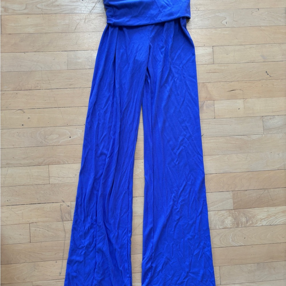 Blue skims flare leggings